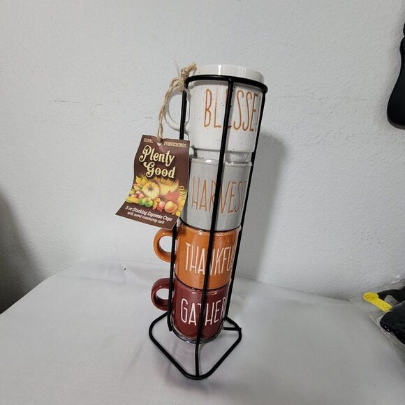 Plenty Good 3 oz Stacking Expresso Cups 4 pcs NWT - Picture 4 of 4